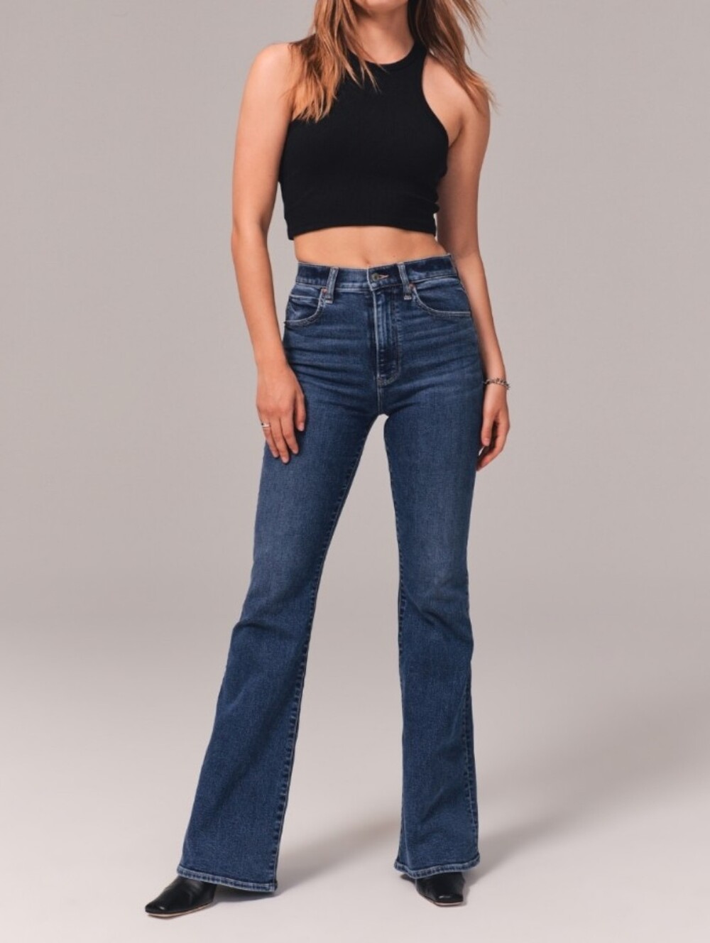 Abercrombie And Fitch The Flare Ultra High Rise Jeans Full Length New Size 26/2